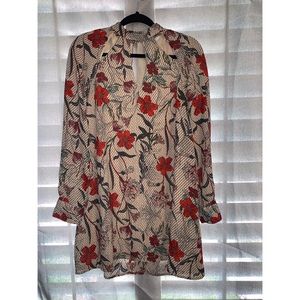 Women’s Floral Print Mini Dress Size Small